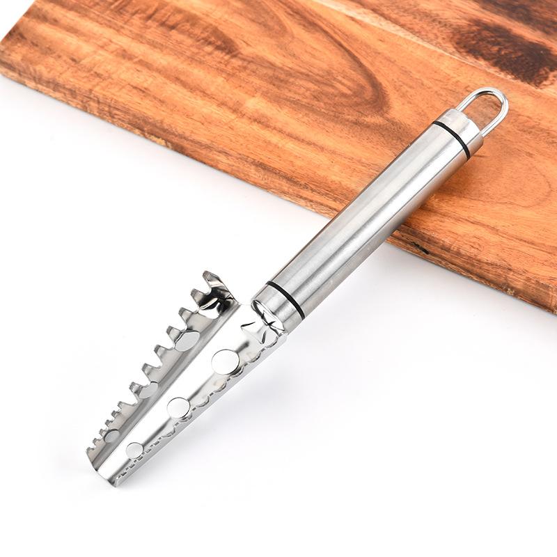 stainless steel kitchen tools 304 stainless steel fish scale planer descaler to scale fish killing product fishing reel planer