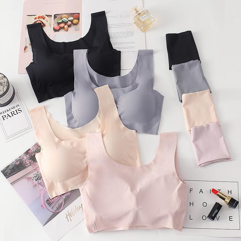 japanese-style one-piece seamless bras wireless bra sports women's seamless underwear sleep bra factory wholesale