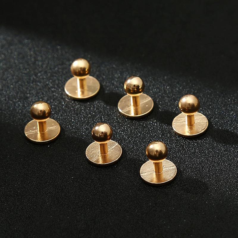 dress buckle six-piece cylinder clothing decoration six small buckle clothes breasted suit decorative buttons