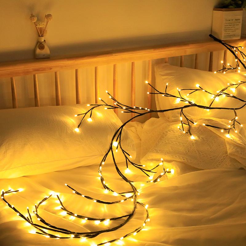 Led Simulation Branch Rattan Tree Light Starry Christmas Room Decoration Holiday Light Bedroom Layout Atmosphere Light