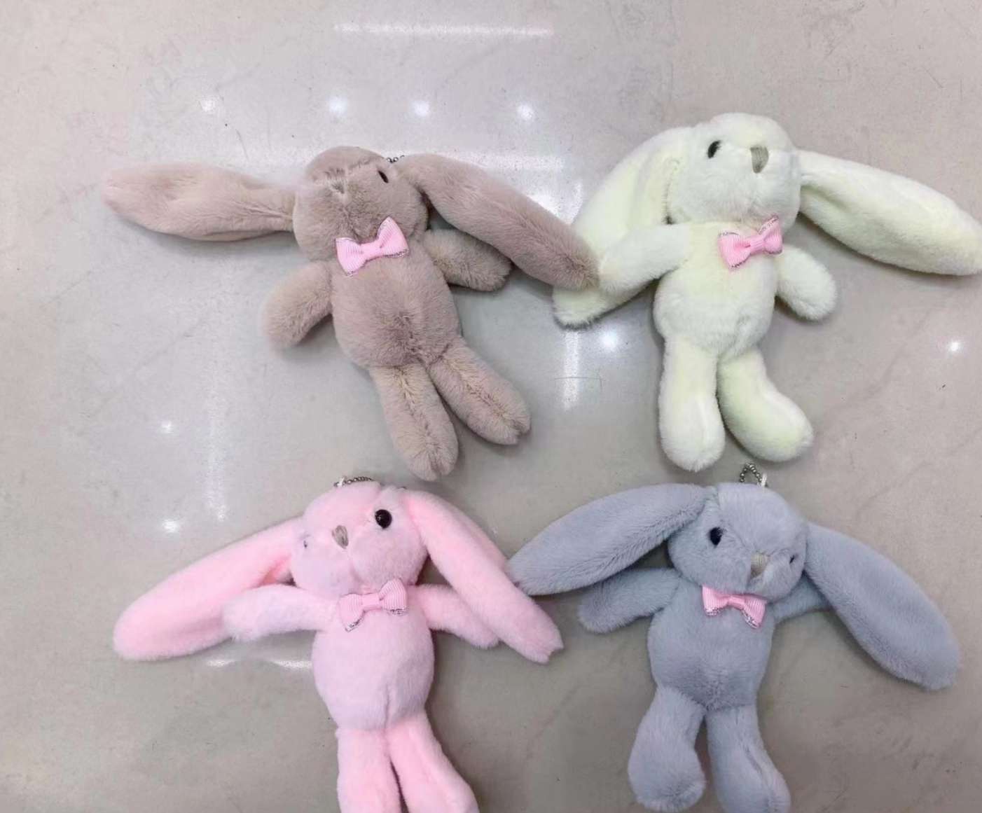 兔子领结兔毛绒玩具 玩偶娃娃 公仔 玩具/公仔 精品款 柔软可爱 安全无毒 儿童节礼物公仔国庆抛洒玩具复活节兔子