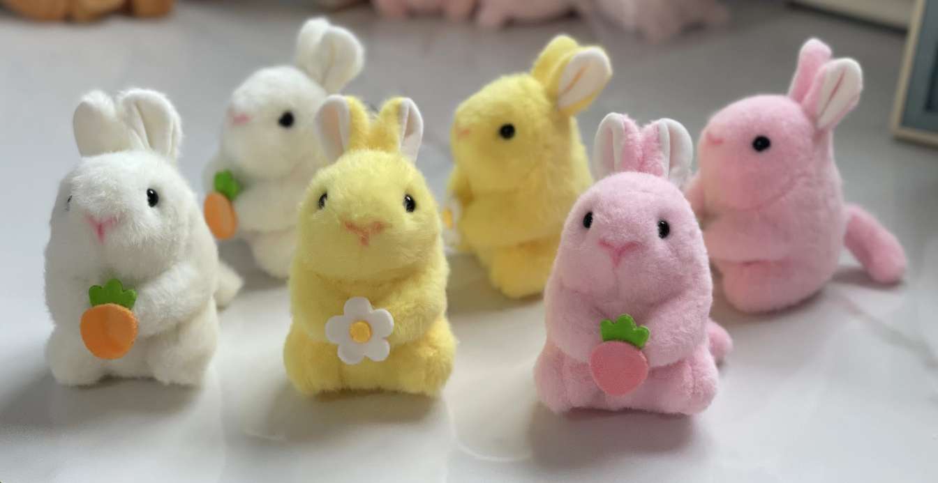 Rabbit bow tie, rabbit plush toy, doll, figurine, toy/figurine premium, soft, cute, safe, non-toxic, Children's Day gift figurine, National Day throw toy, Easter rabbit details Picture