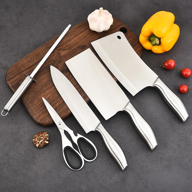 stainless steel kitchen knife set chef knife sharp kitchen household kitchenware kitchen knife fruit knife combination knife set
