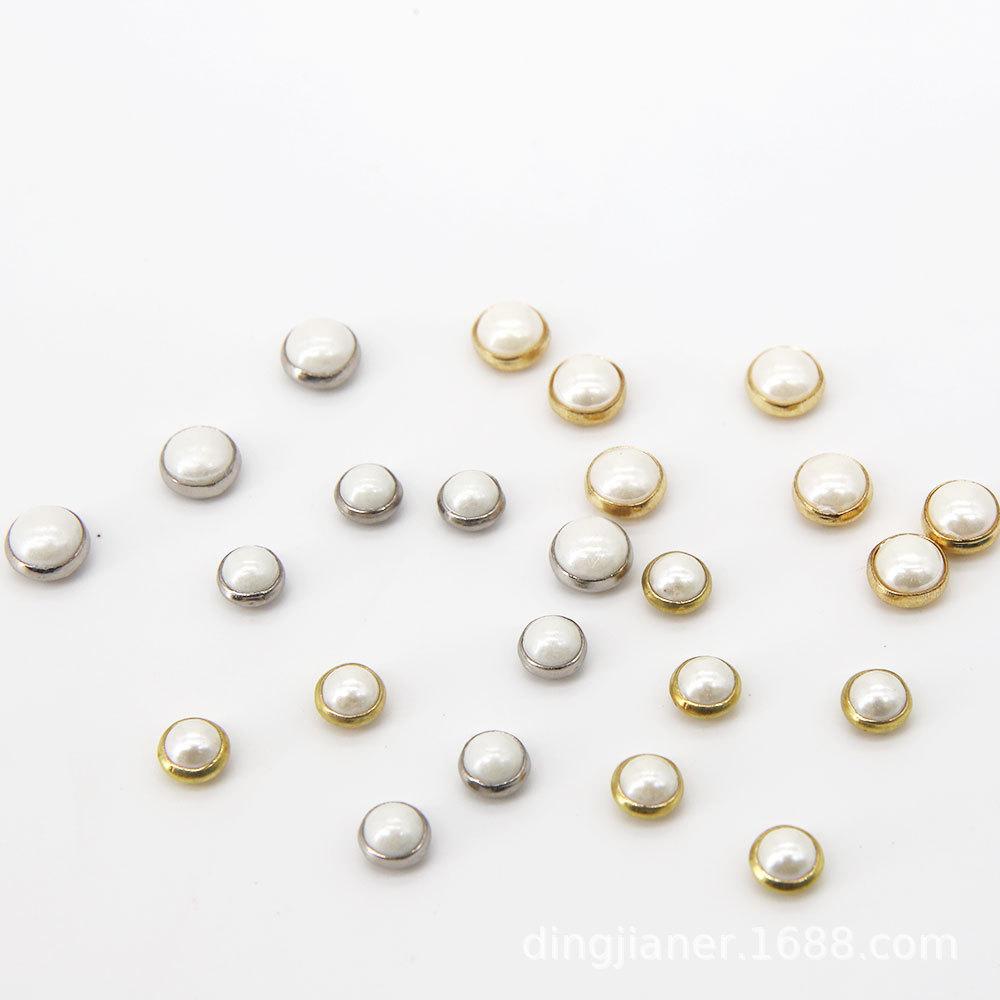 4mm5mm cross pearl button blythe small cloth doll clothes button ob11 doll clothes button mini pearl bag buckle