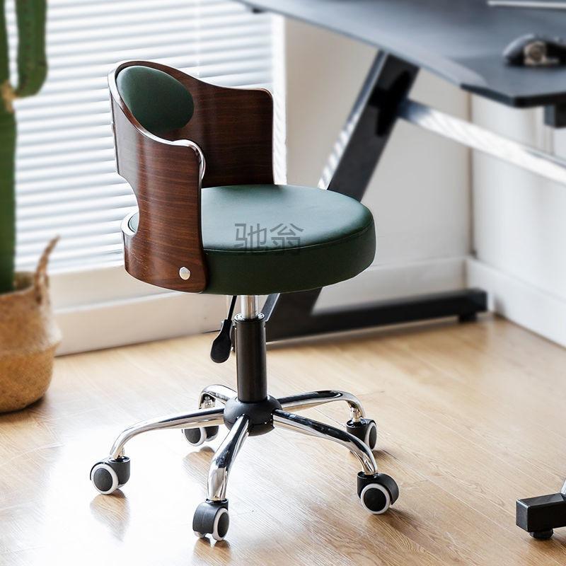 yr computer chair home comfortable office chair makeup solid wood backrest university dormitory study long sitting study desk chair