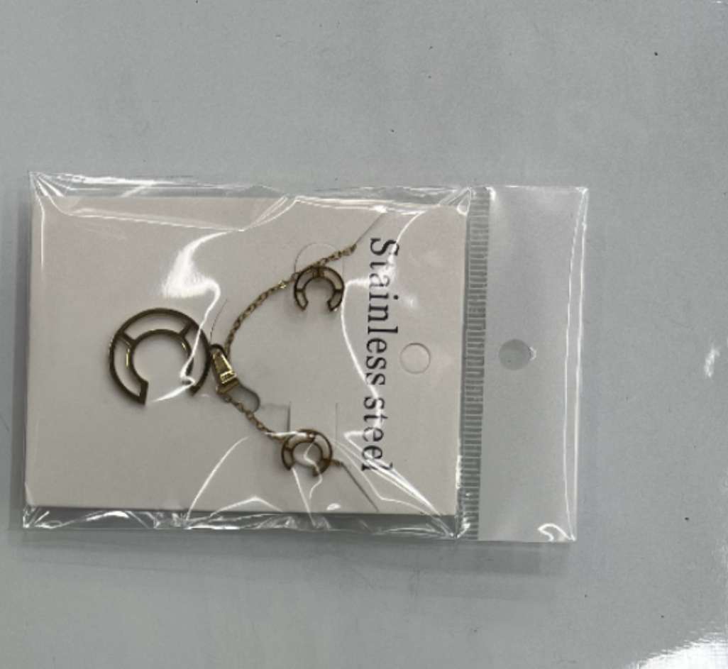水晶锆石套链饰品首饰套装 2元店特价 耳钉六对装精美防走光扣子 适合送礼的精致饰品套装