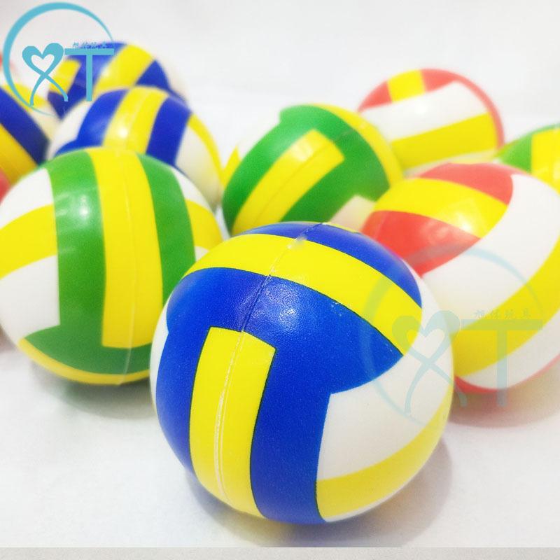 cross-border 63mm color volleyball pressure ball pu ball wholesale educational toy sponge vent ball volleyball factory direct sales details Picture