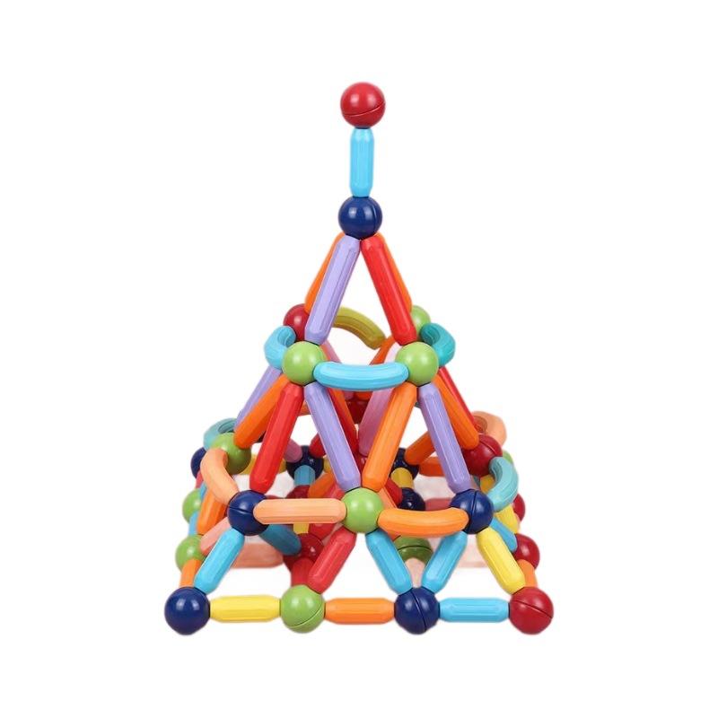 variety magnetic rods strong magnetic toy assembled building blocks magnetic rods children's educational magnet stick early education upfield bar magnet Item Picture