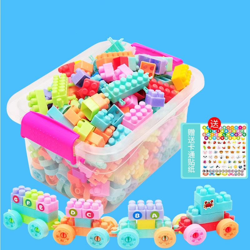 manufacturer children assembling building blocks enlightenment large and small particle plastic boys kids toys