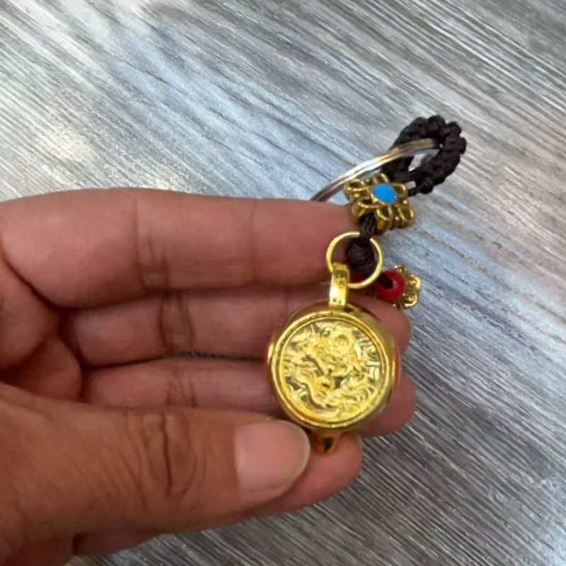 中国风黄铜复古十二生肖钥匙扣 纯铜工艺品钥匙扣景区热卖详情1