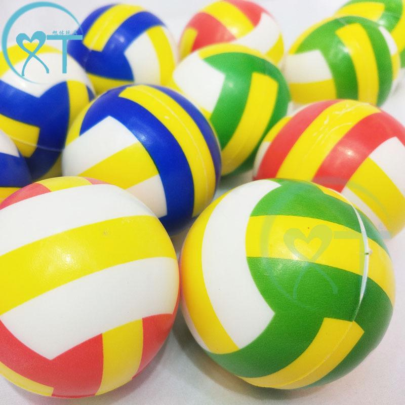 cross-border 63mm color volleyball pressure ball pu ball wholesale educational toy sponge vent ball volleyball factory direct sales Specification drawing