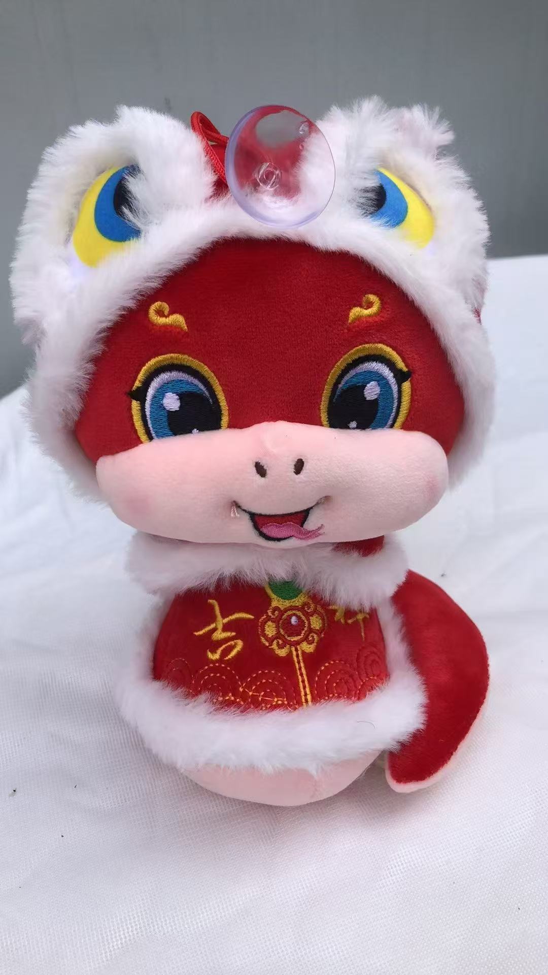 生肖蛇 蛇年吉祥物 红货毛绒玩具 娃娃公仔 玩偶 软体抱枕可爱毛绒公仔礼物玩具收藏详情图2