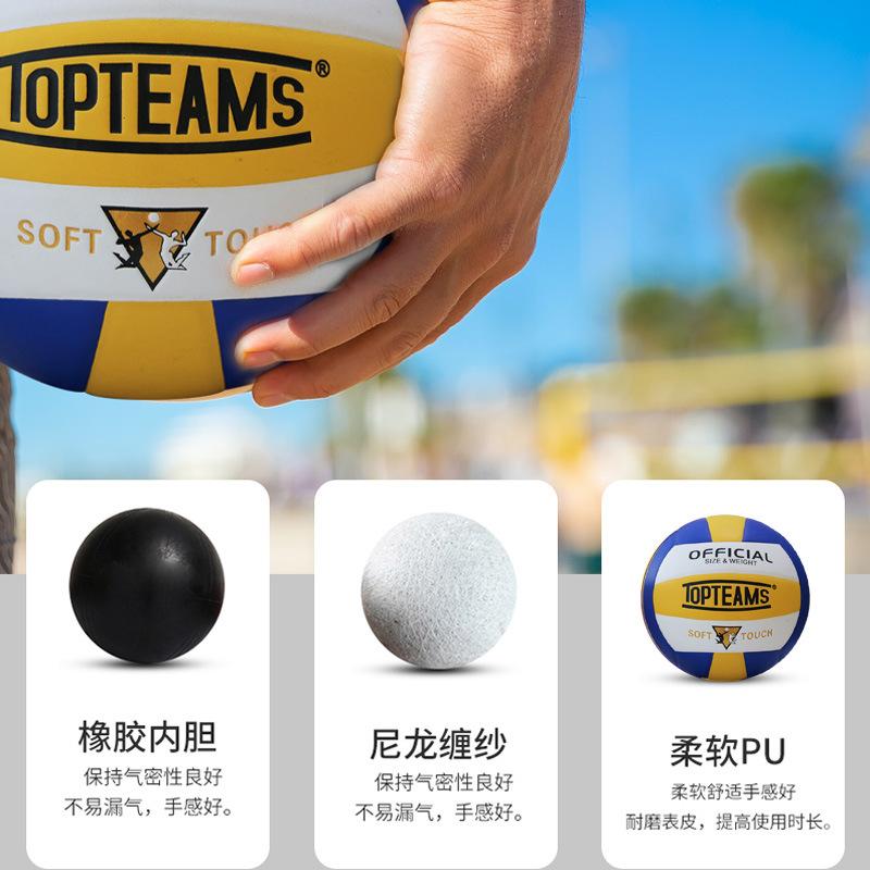 soft volleyball no. 5 machine stickers special beach no. 5 inflatable volleyball for volleyball senior high school entrance examination students details Picture