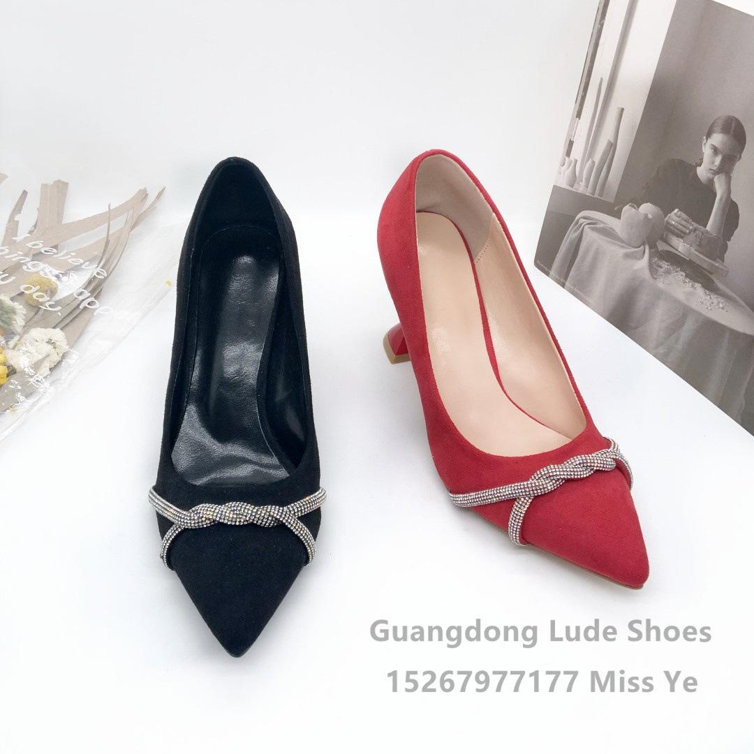 summer new women's high heels fashion shoes wine glass pointed heel fashion lady mature guangzhou women's shoes craft shoes