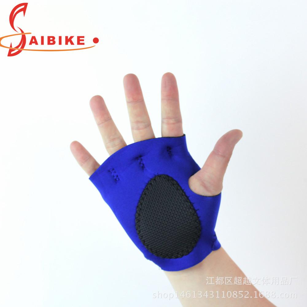 sports gloves half finger palm protection dumbbell exercise weightlifting non-slip gloves tug of war rowing cycling men and women hand guard wholesale thumbnail