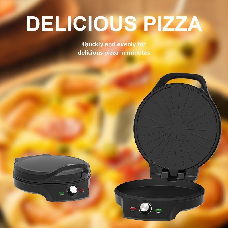 110v cross-border delivery pizza machine electric baking pan pancake machine non-stick heating oven sandwich crepe