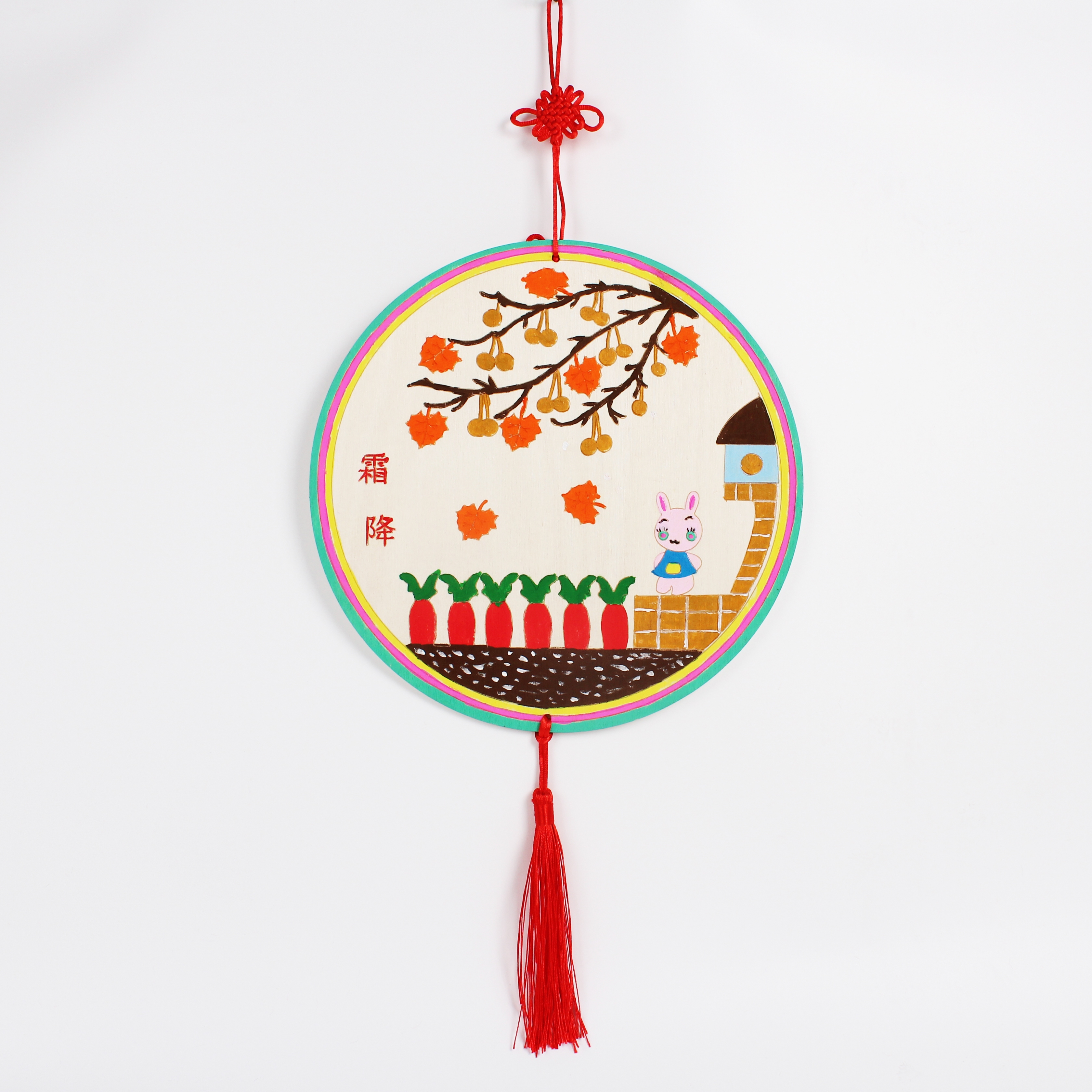 幼儿园亲子活动24节气diy手工涂色木质挂饰团建暖场详情3