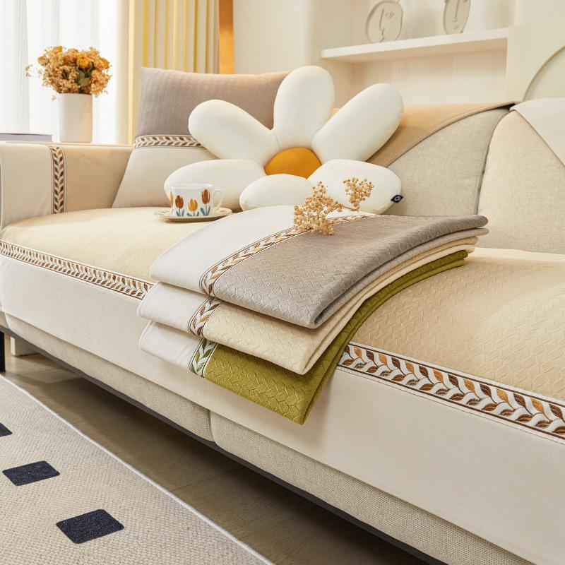 Cream Style Simple Modern Sofa Cushion Four Seasons Universal Non-Slip Ins Sofa Cover Towel Sofa Cover Cushion full figure