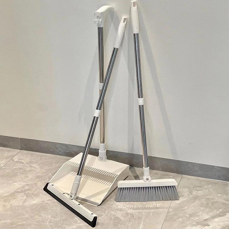 thickened plus-sized brand new material broom dustpan suit combination bathroom wiper blade magic soft hair sweeping broom