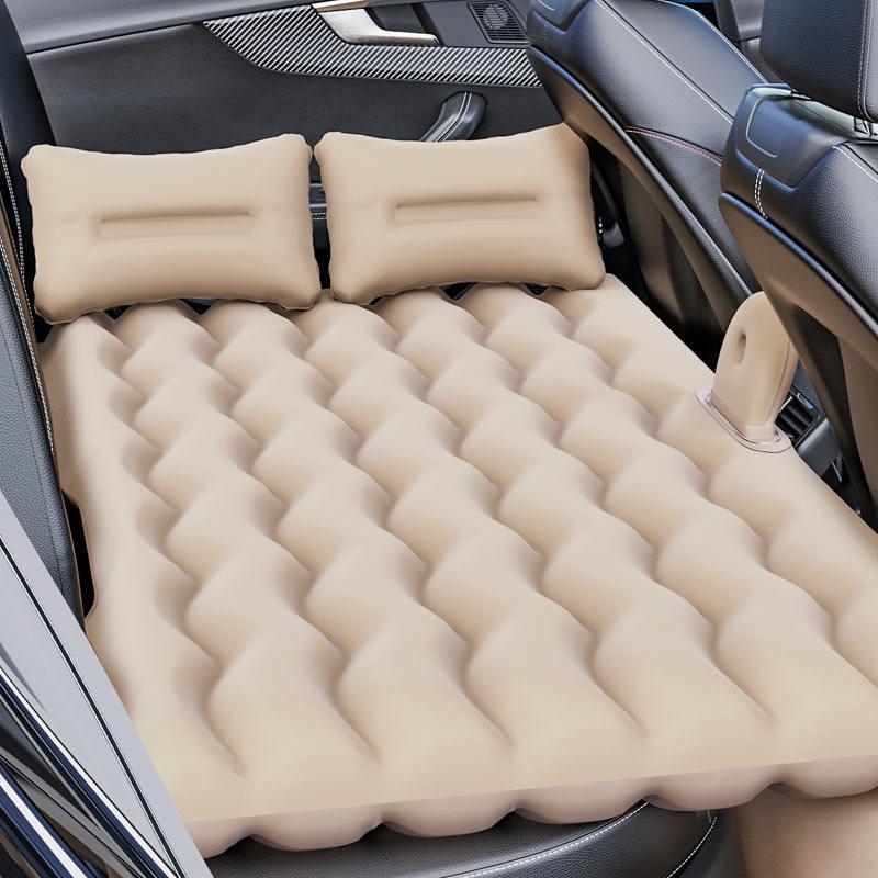folding vehicle-mounted inflatable bed pvc flocking car inflatable mattress suv car travel inflatable bed