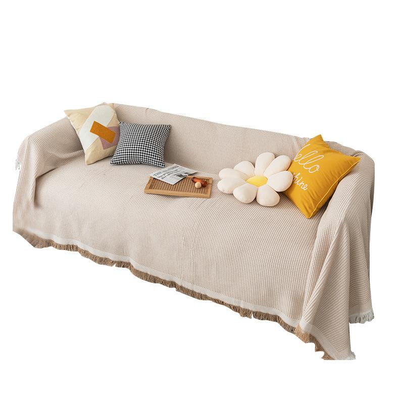 ins style universal sofa towel sofa cover cover towel cotton yarn sofa cover cloth all-inclusive full covered sofa cover blanket Item Picture