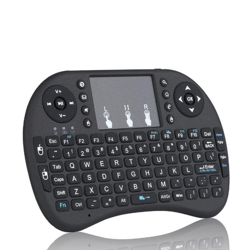 i8 wireless digital keyboard 2.4g mini touch universal factory keyboard seven-color backlight horse running light dry lithium battery Item Picture