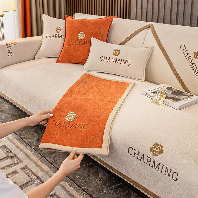 Four Seasons Universal Cushion Modern Simple Sofa Cover Cover New Sofa Cushion Cover Cloth Non-Slip Sofa Cover Wholesale details Picture