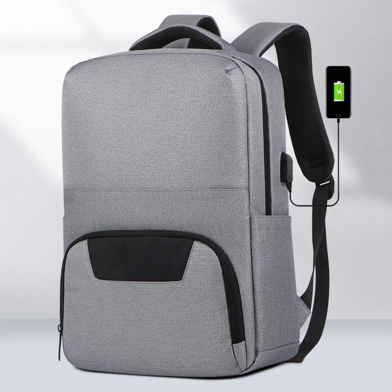 business backpack men's casual backpack high school junior high school student schoolbag simple fashion trendy travel laptop bag women