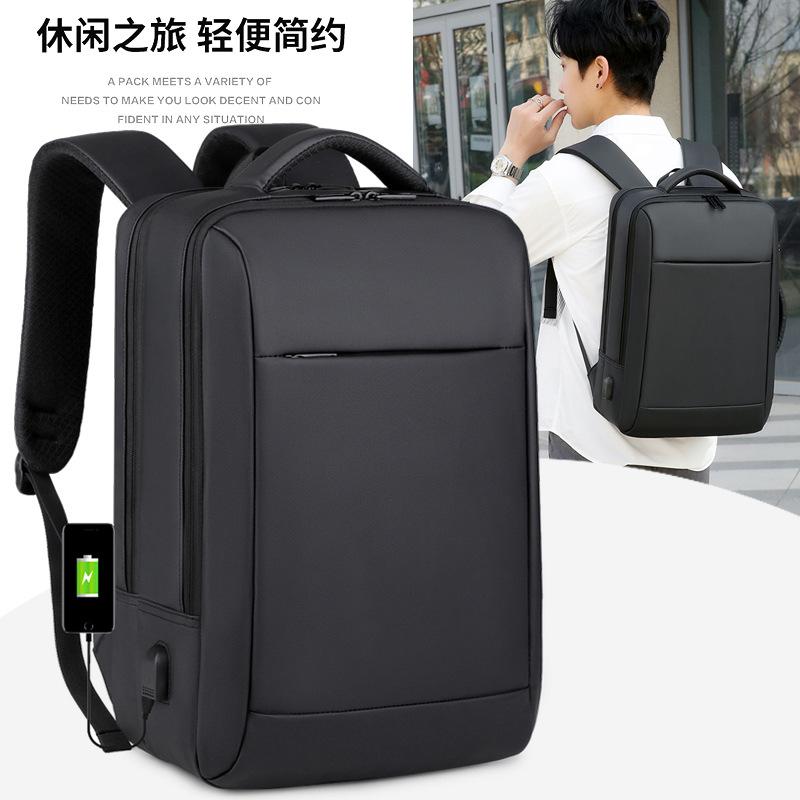 cross-border foreign trade derm three-purpose backpack laptop bag case trolley usb charging three-layer school bag
