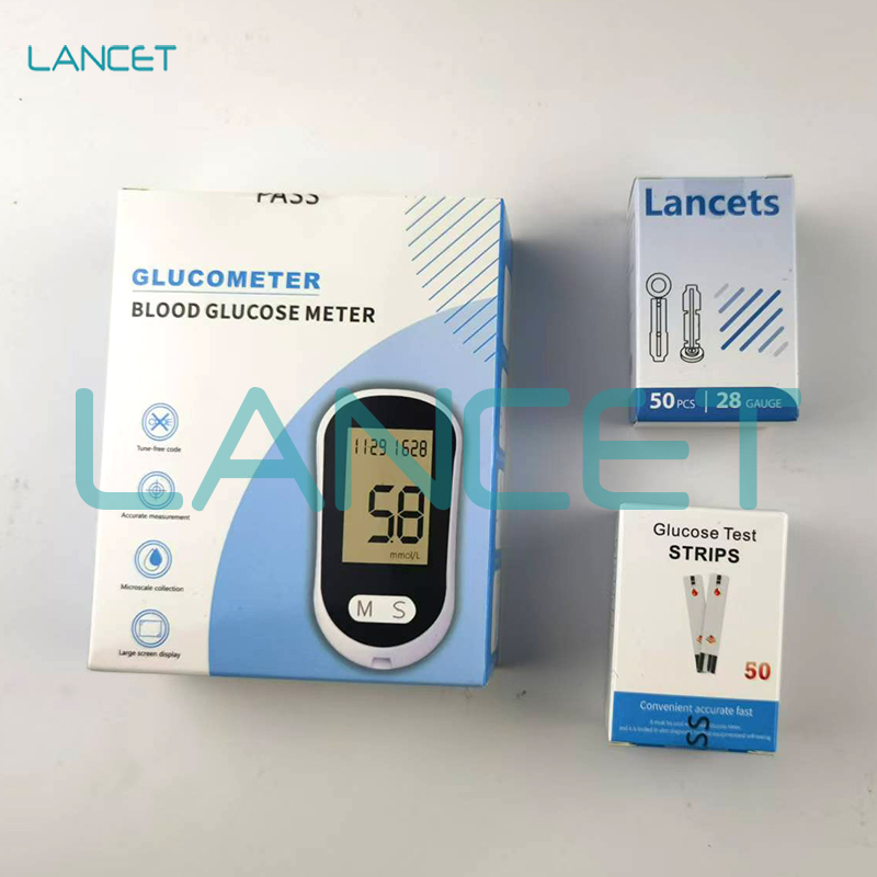 英文血糖仪检测血糖仪试纸糖尿病检测仪器blood glucose meter