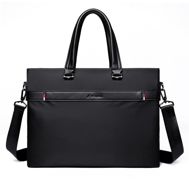 New Korean Style Men's Bag Handbag Men's Briefcase Shoulder Briefcase Oxford Cloth Fashion Casual Computer Bag
