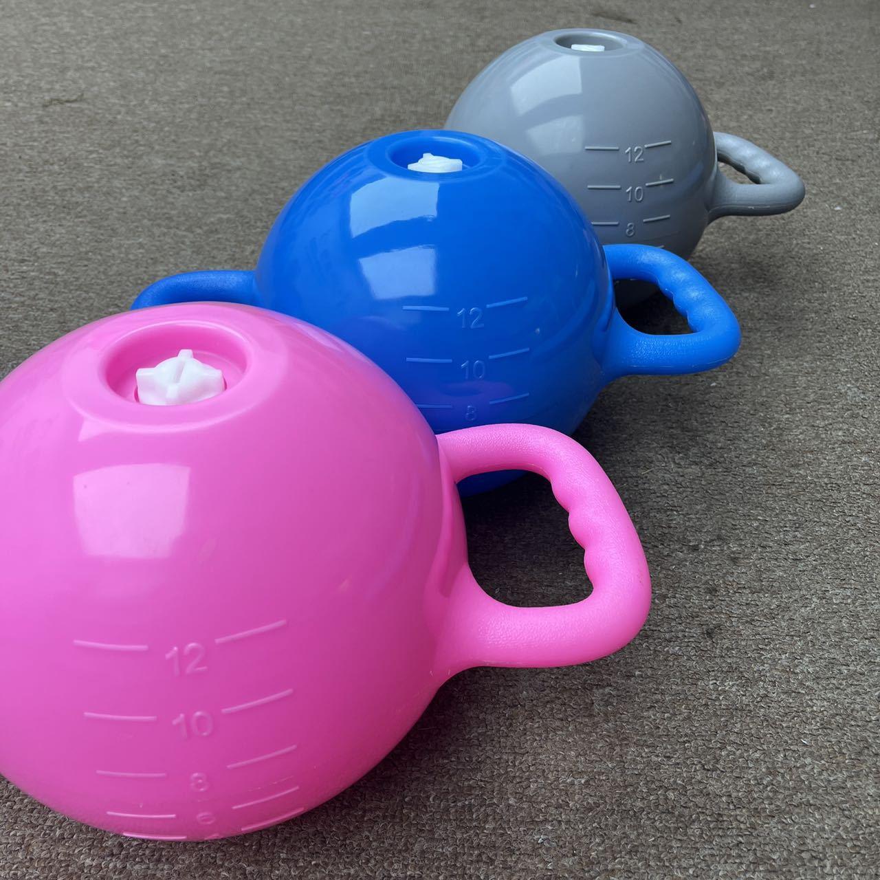 fitness yoga water injection kettle bell home adjustable binaural exercise equipment pilates yoga shaping hip lifting dumbbell