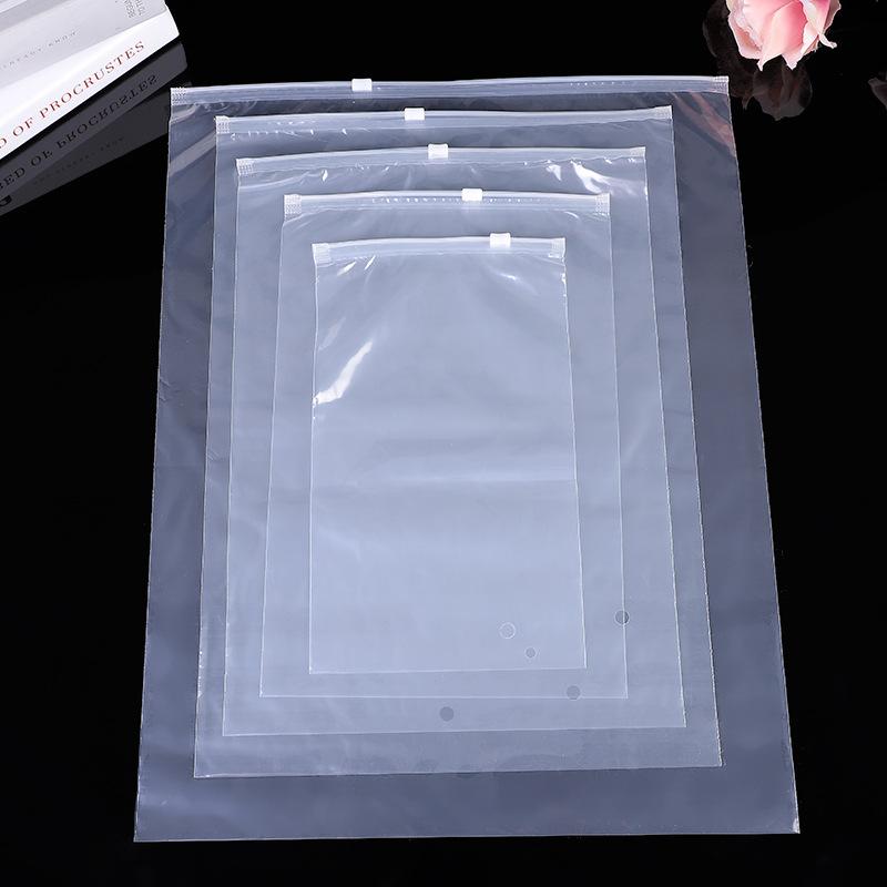 Clothing Zipper Bag Transparent Plastic Packaging Bag Pe Frosted Zipper Bag Socks Zipper Bag Ziplock Bag