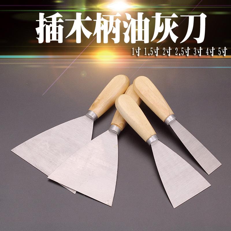hardware tools wholesale wooden handle putty knife wooden handle puttying knife cleaning shovel paint tools batch knife scraper