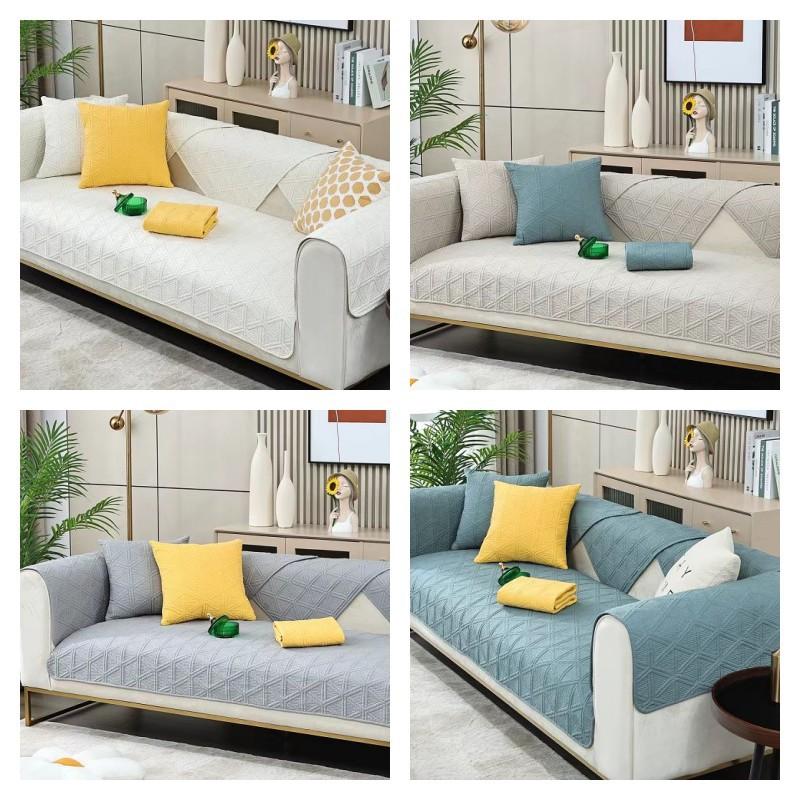 Sofa Slipcover Combination Set Non-Slip Cotton Embroidery Craft Sofa Cushion Sofa Cover Wholesale full figure