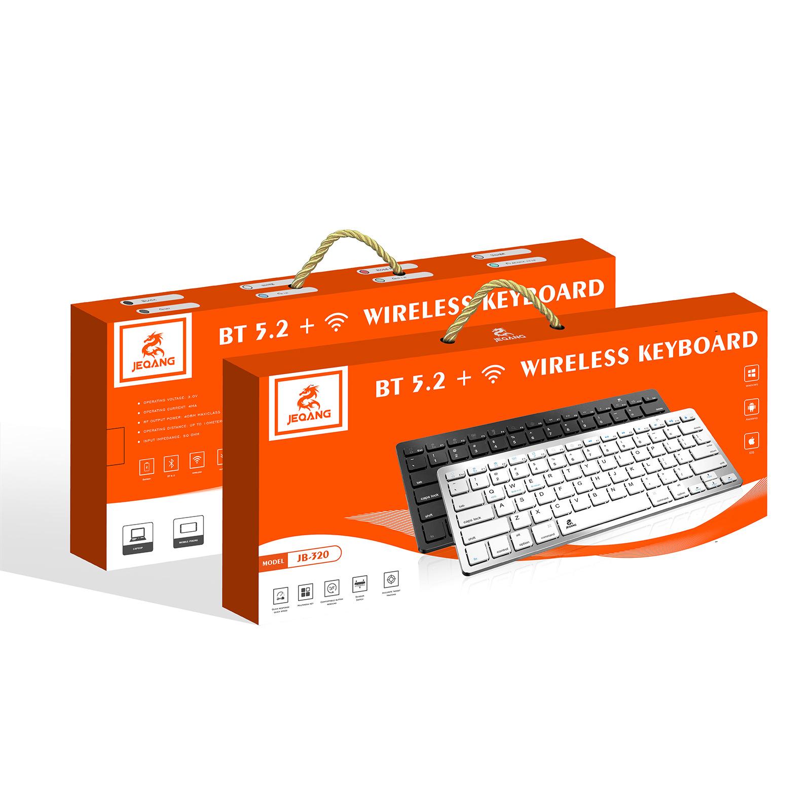 New Bluetooth Wireless Mute Keyboard Thin and Portable Can Connect to Computer Phablet Application Scenario