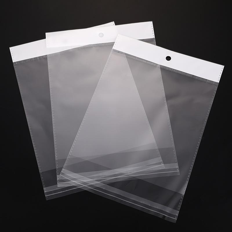 Custom Wholesale White Pearl Film OPP Transparent Plastic Packaging Bag Clothes Self-Adhesive Bag Jewelry Plastic Packaging Bag