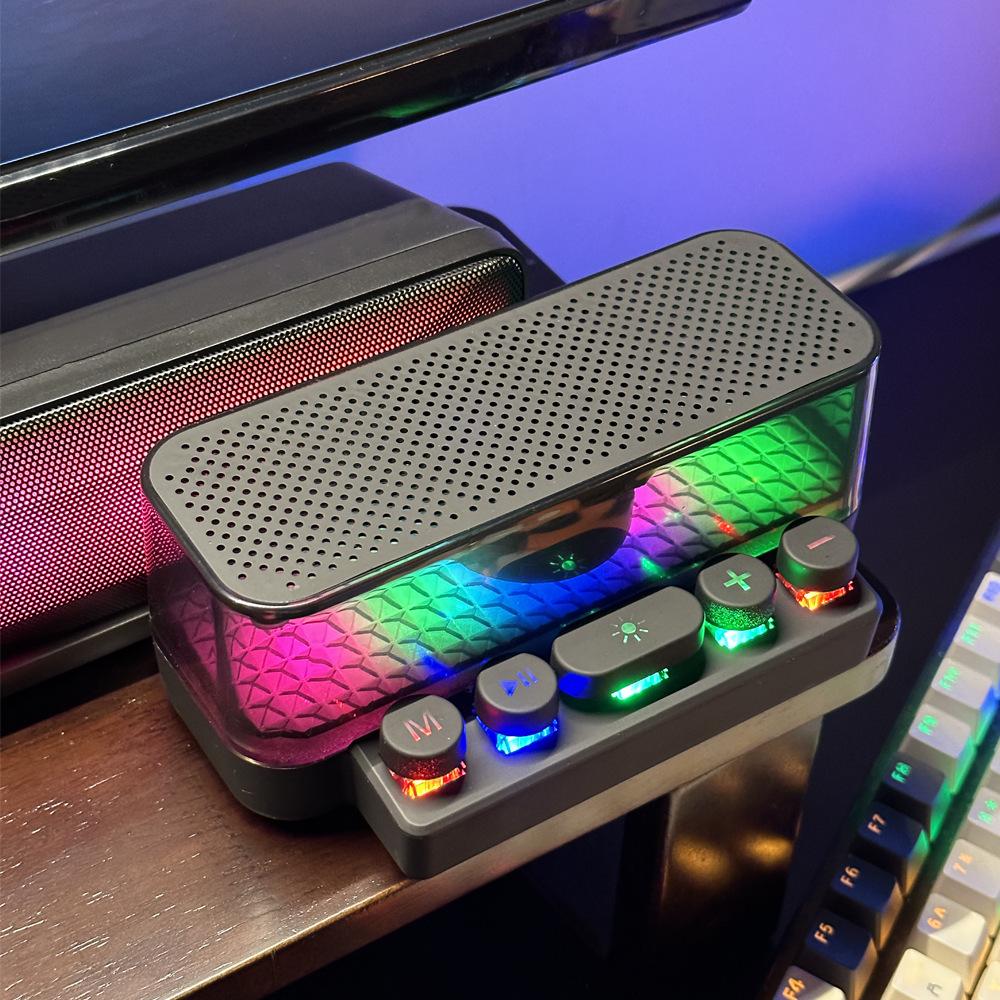 colorful keyboard bluetooth speaker mechanical keyboard feel chic trendy desktop atmosphere sense subwoofer cross-border audio