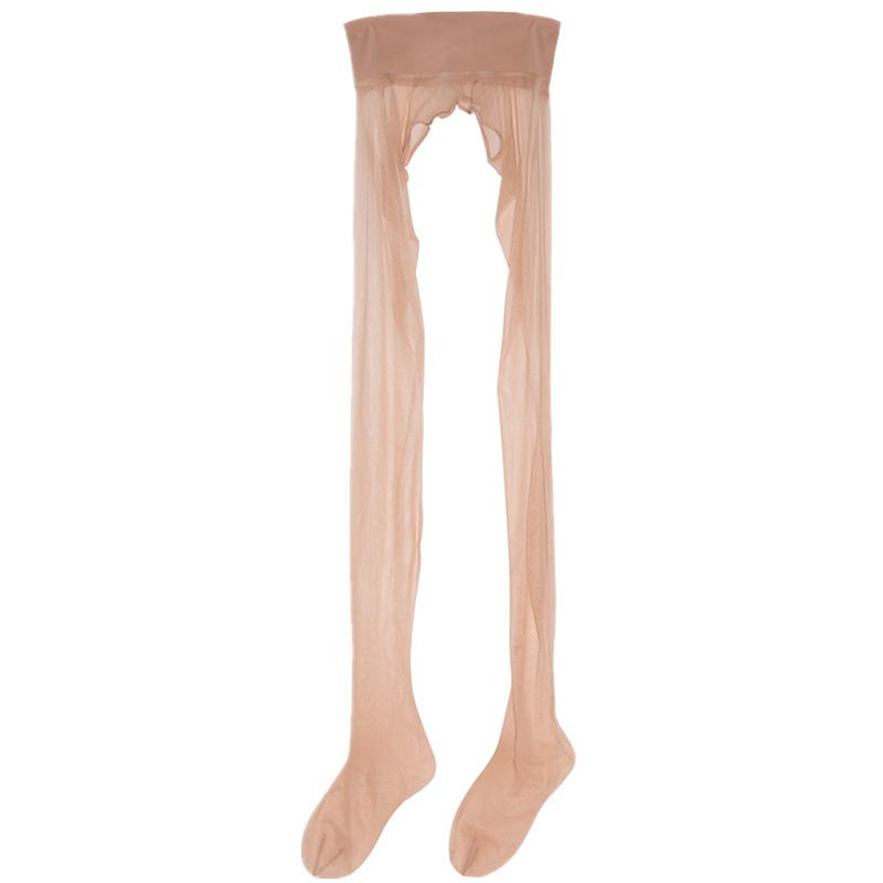 Aurora Silky Shiny 1D Ultra Thin Sexy Pearlescent Pantyhose 360 Seamless Toe Transparent Invisible Female Black Silk Stockings Item Picture