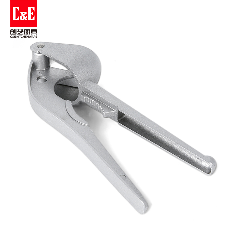 C&E Creative Garlic Press, Walnut Clamp, multi-functional garlic press, tray, egg drop, egg slice, kitchen small tool for home use Item Picture