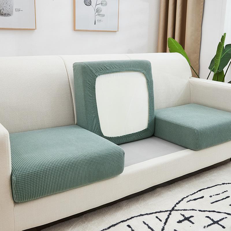 corn velvet sofa seat cover solid color simple lazy sofa cover four seasons universal sofa single and double combination details Picture