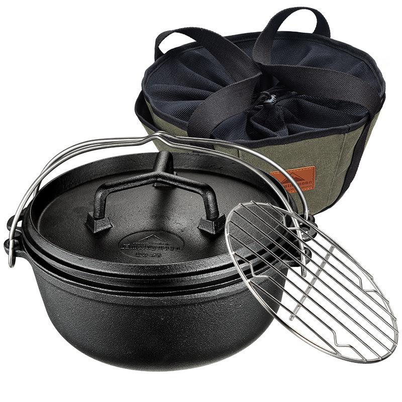 coman cast iron dutch oven three-piece do-28 soup surface vegetable oil bouilli stewed ribs roast chicken