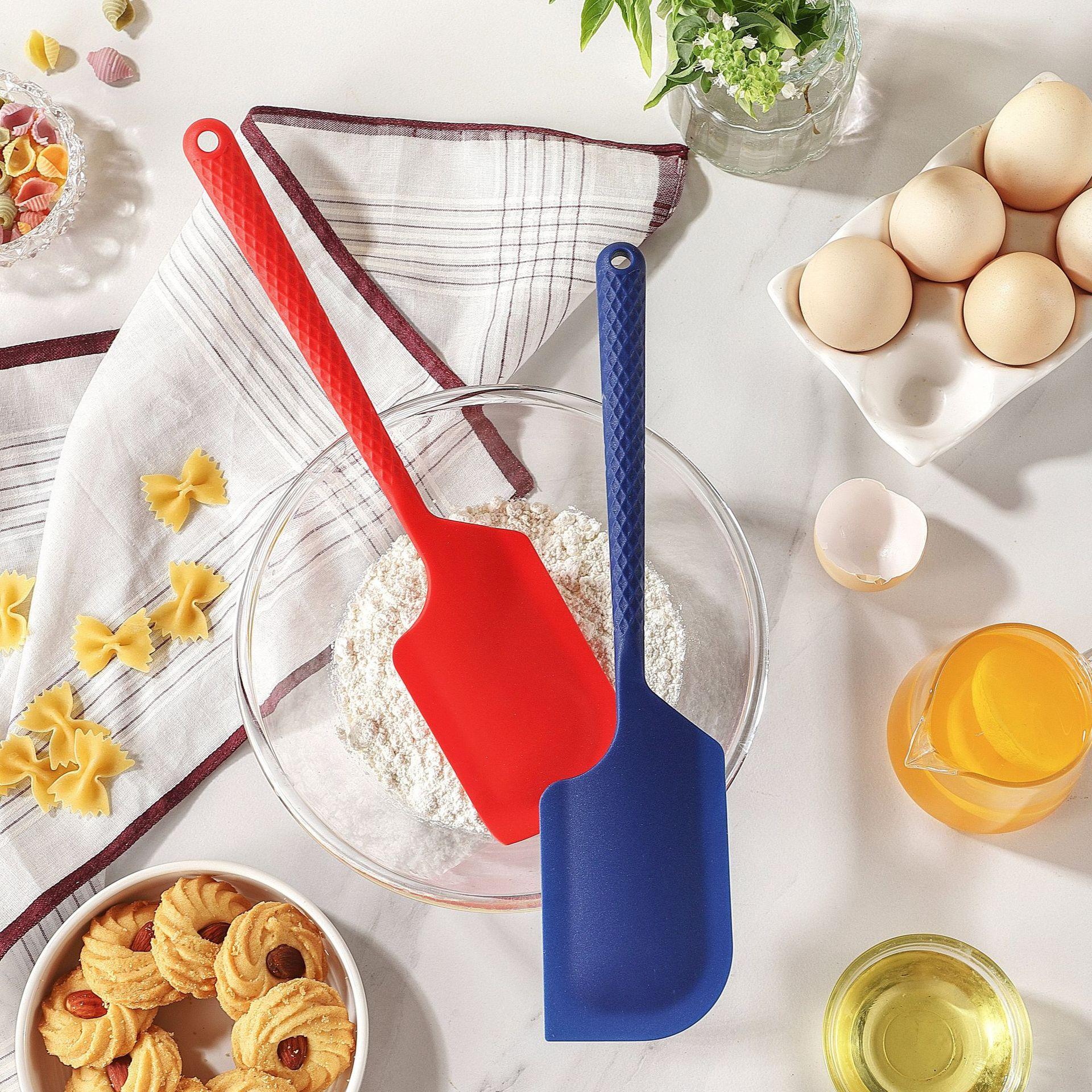 ins style silicone integrated scraper large butter knife silicone scraper butter scraper cream scraper baking tool