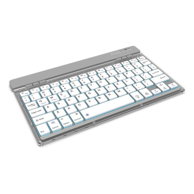 new private model wireless bluetooth keyboard ergonomic office mute keyboard tablet computer external backlit keyboard Item Picture