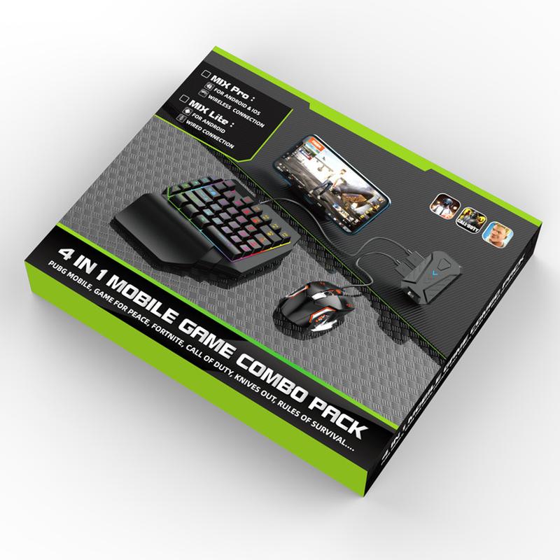 mixlite android wired connection pubg gaming gadget throne game handle keyboard mouse converter