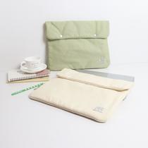 solid color simple student storage large capacity canvas laptop bag female 14-inch 13-inch pro411-inch ipad tablet bag
