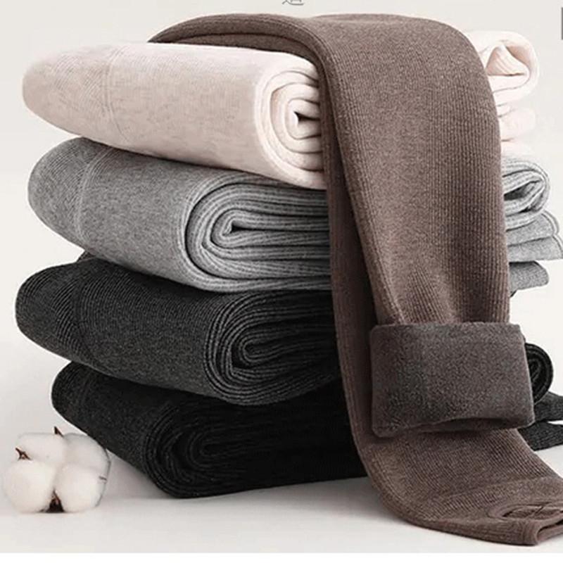 spring and autumn 150g leggings fleece-lined thickened cotton vertical stripes winter 350g stockings female 220g pantyhose details Picture