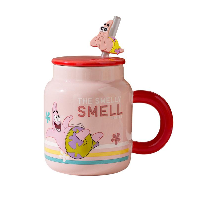 cartoon paida star ceramic mug couple couple cups men and women breakfast milk cup