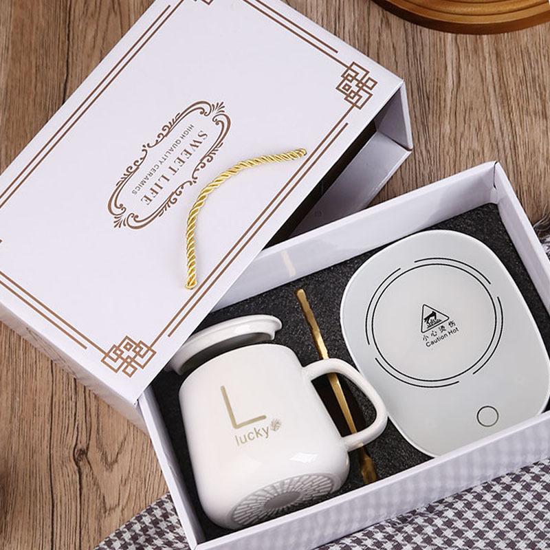 55 degrees thermal cup heating ceramic mug warm cup set activity small gift cup hand gift