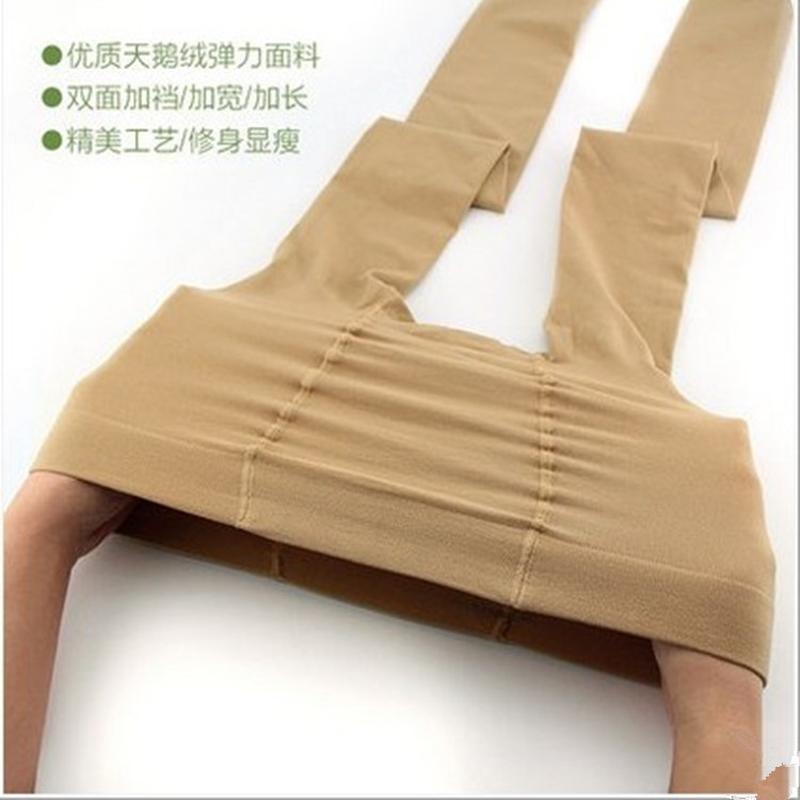 new spring, autumn and winter veet one-piece pants plus size estic silky pantyhose foreign trade rich sister pants rge size leggings Specification drawing